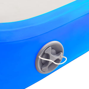 Στρώμα Ενόργανης Φουσκωτό Μπλε 300 x 100 x 15 εκ. PVC με Τρόμπα