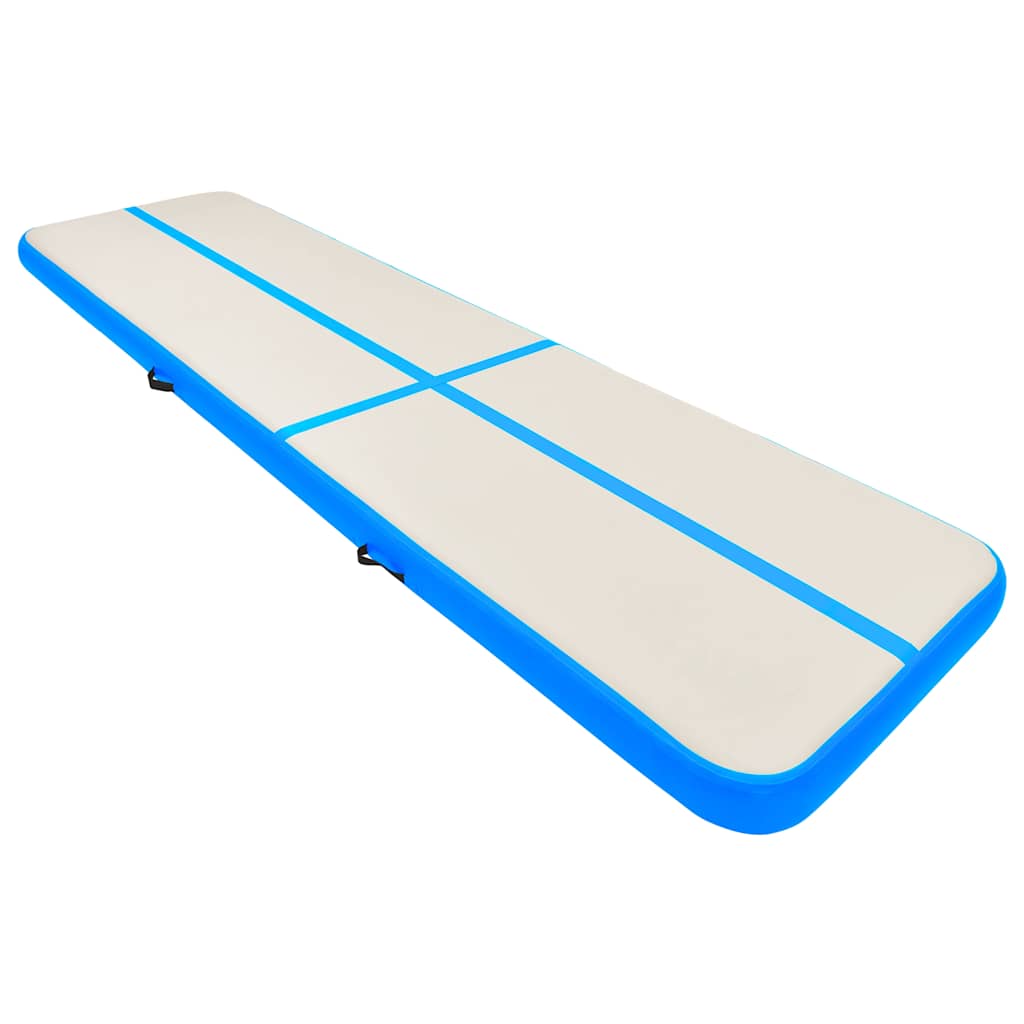 Στρώμα Ενόργανης Φουσκωτό Μπλε 600 x 100 x 15 εκ. PVC με Τρόμπα