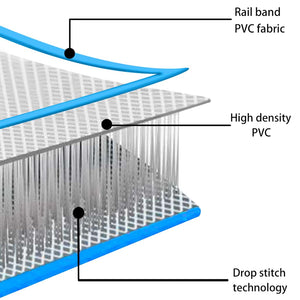 Στρώμα Ενόργανης Φουσκωτό Μπλε 700 x 100 x 15 εκ. PVC με Τρόμπα