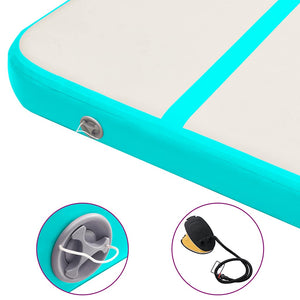 Στρώμα Ενόργανης Φουσκωτό Πράσινο 600x100x20 εκ. PVC με Τρόμπα