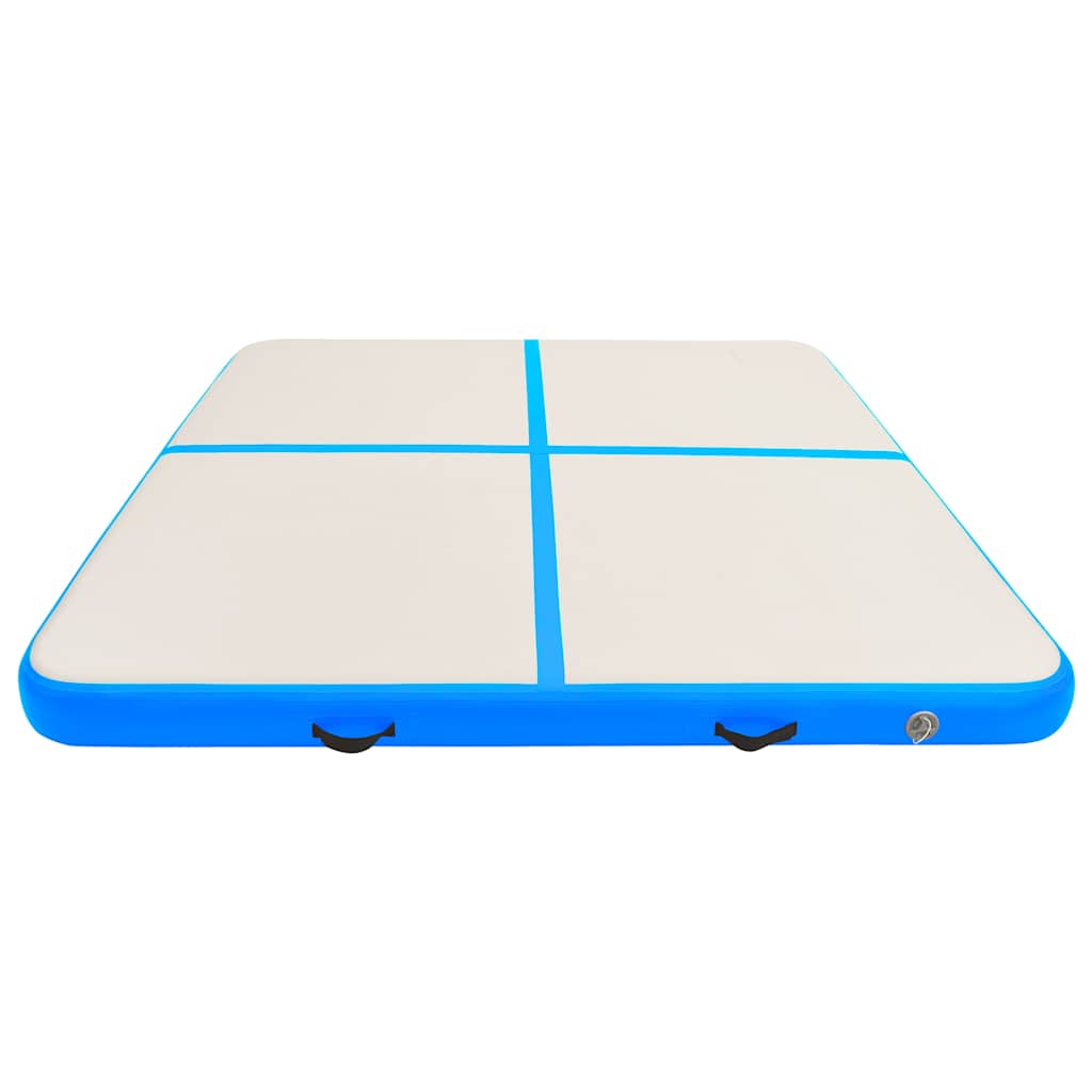 Στρώμα Ενόργανης Φουσκωτό Μπλε 200 x 200 x 15 εκ. PVC με Τρόμπα
