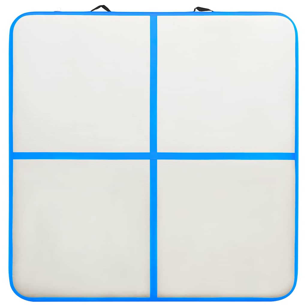 Στρώμα Ενόργανης Φουσκωτό Μπλε 200 x 200 x 15 εκ. PVC με Τρόμπα