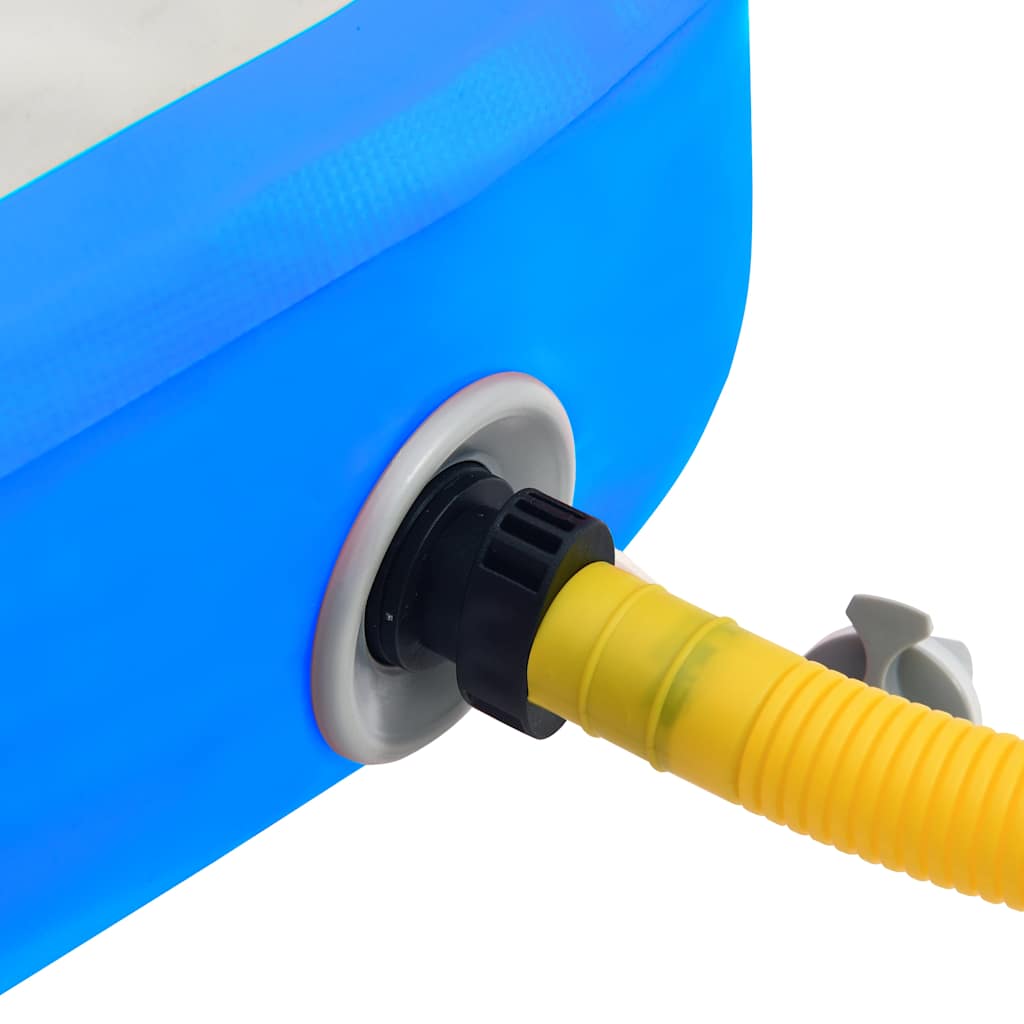 Στρώμα Ενόργανης Φουσκωτό Μπλε 200 x 200 x 15 εκ. PVC με Τρόμπα