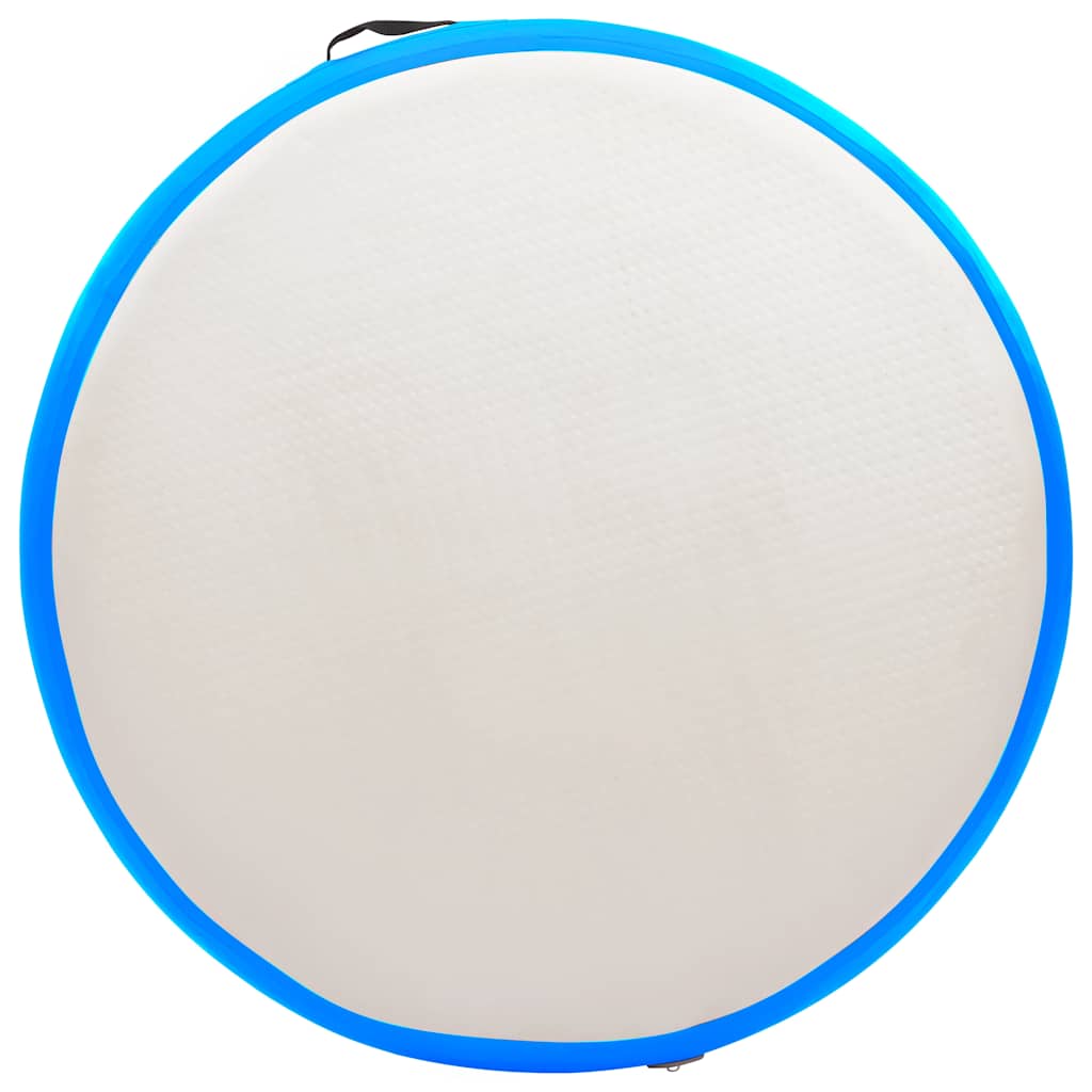 Στρώμα Γυμναστικής Φουσκωτό Μπλε 100x100x10 εκ. PVC με Τρόμπα