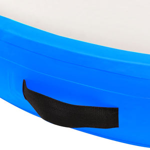 Στρώμα Γυμναστικής Φουσκωτό Μπλε 100x100x10 εκ. PVC με Τρόμπα