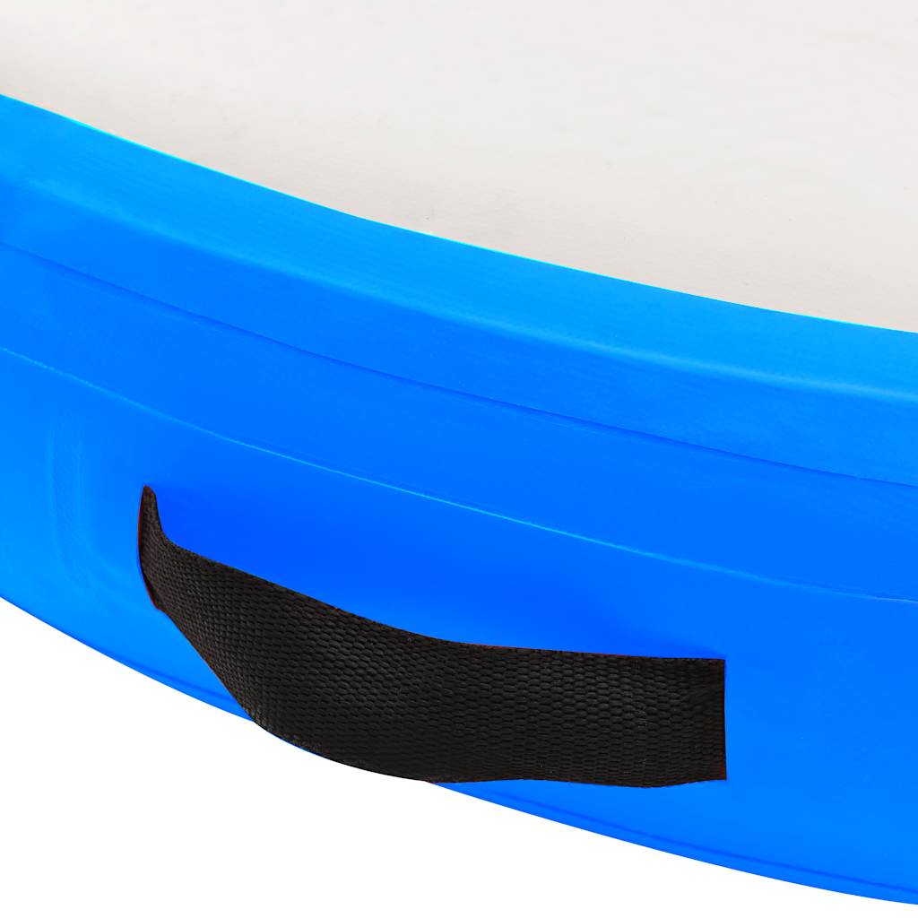 Στρώμα Γυμναστικής Φουσκωτό Μπλε 100x100x15 εκ. PVC με Τρόμπα - Pakobazaar