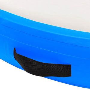 Στρώμα Γυμναστικής Φουσκωτό Μπλε 100x100x15 εκ. PVC με Τρόμπα - Pakobazaar