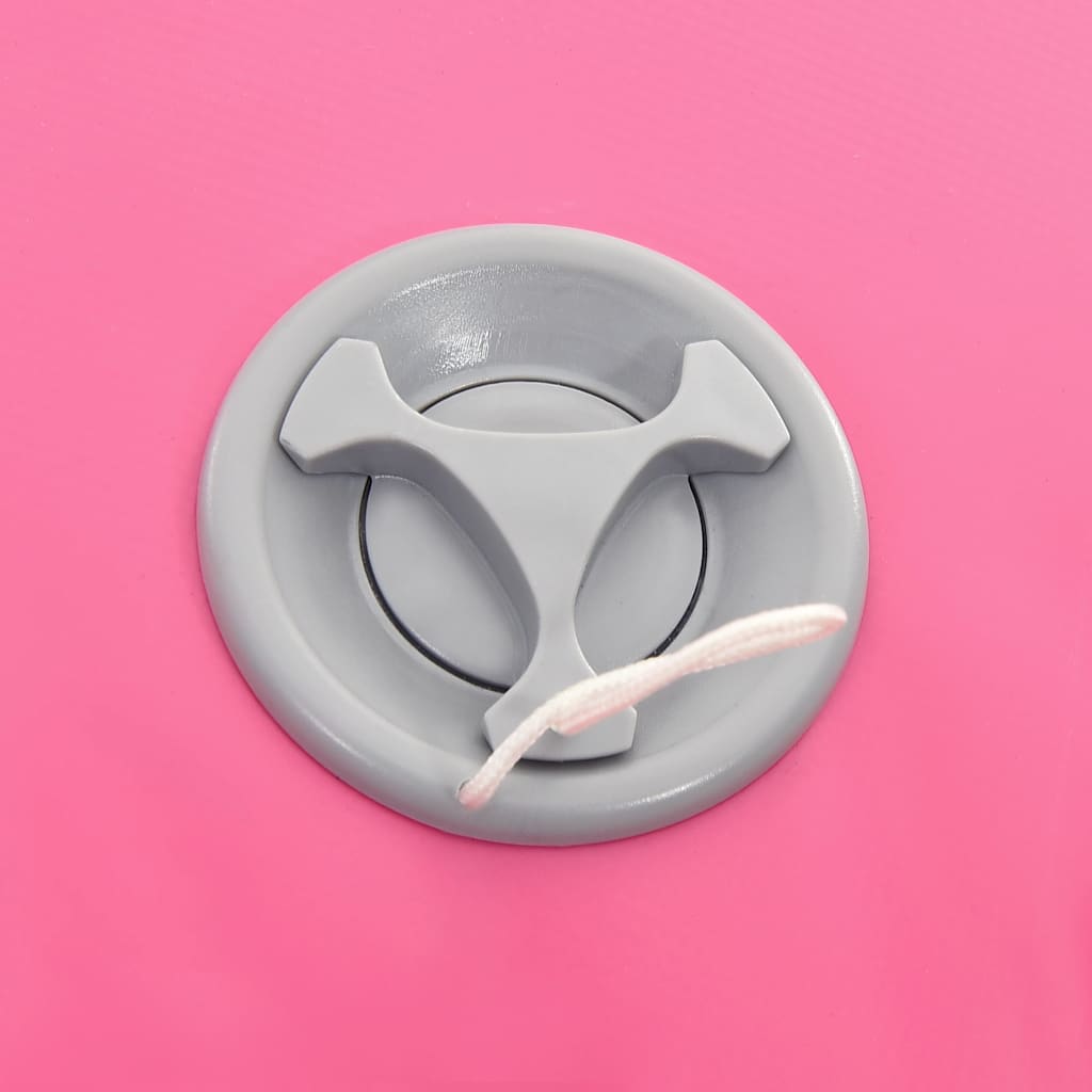 Κύλινδρος Γυμναστικής Φουσκωτός Ροζ 100 x 60 εκ. PVC & Τρόμπα - Pakobazaar