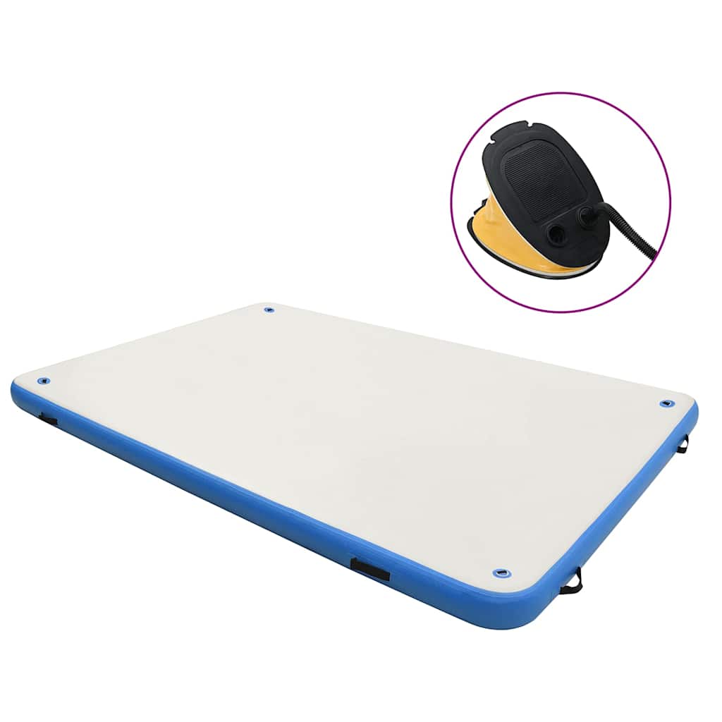 Πλατφόρμα Φουσκωτή Πλωτή Μπλε / Λευκή 300 x 200 x 15 εκ. - Pakobazaar