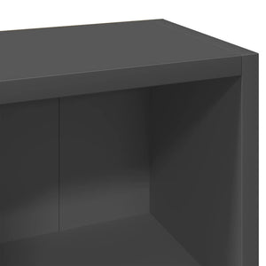 Έπιπλα για CD 2 τεμ. Γκρι 21x16x93,5 εκ. από Μοριοσανίδα - Pakobazaar