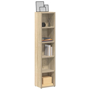 Έπιπλα για CD 2 τεμ. Sonoma Δρυς 21x16x93,5 εκ. από Μοριοσανίδα - Pakobazaar