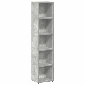 Έπιπλα CD 2 τεμ. Γκρι Σκυροδέματος 21x16x93,5 εκ. Μοριοσανίδα
