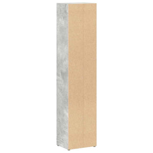 Έπιπλα CD 2 τεμ. Γκρι Σκυροδέματος 21x16x93,5 εκ. Μοριοσανίδα