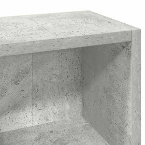 Έπιπλα CD 2 τεμ. Γκρι Σκυροδέματος 21x16x93,5 εκ. Μοριοσανίδα