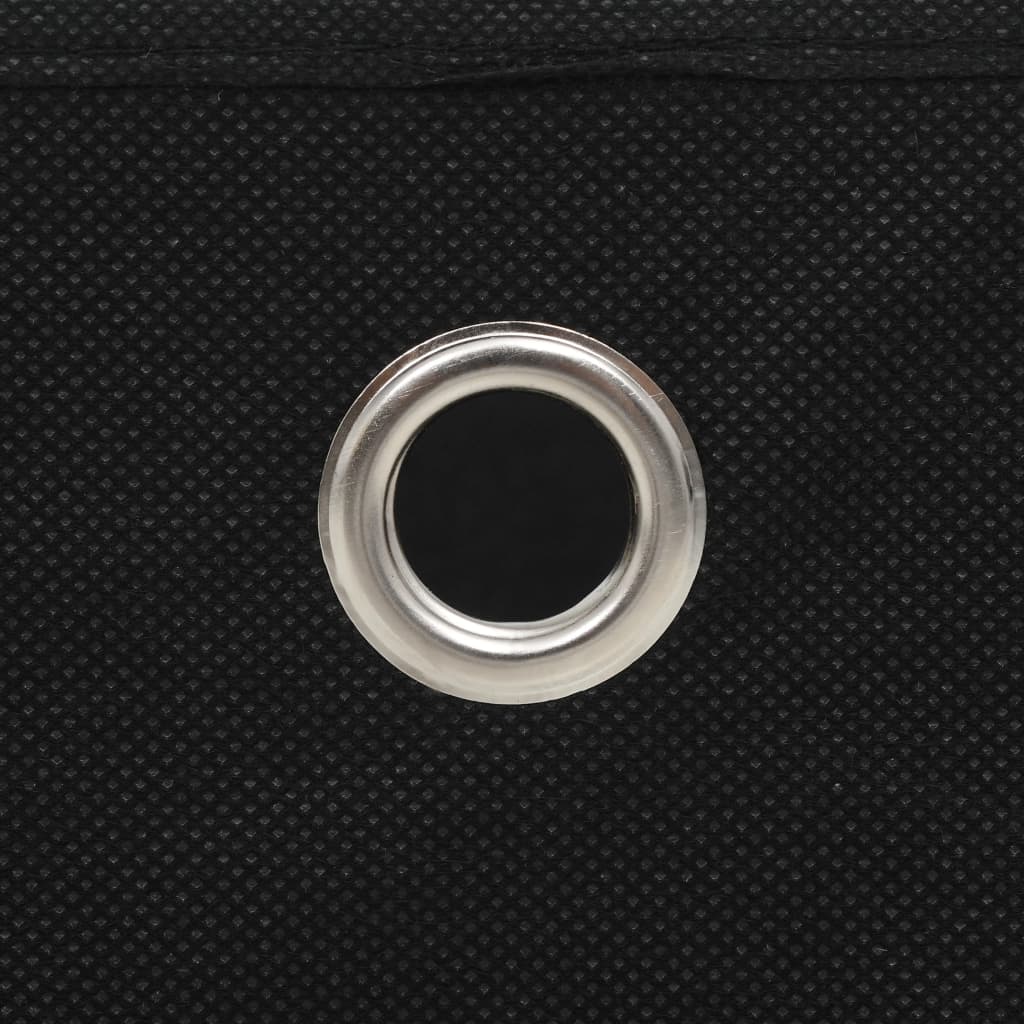 Κουτιά Αποθήκευσης 4 τεμ. Μαύρα 28x28x28 εκ. Ύφασμα Non-woven - Pakobazaar