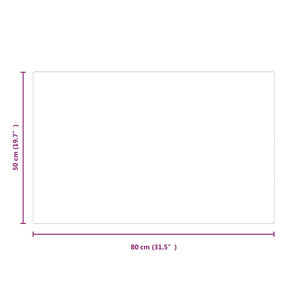 Πλάκα Τζακιού Ορθογώνια 80x50 εκ. Γυάλινη