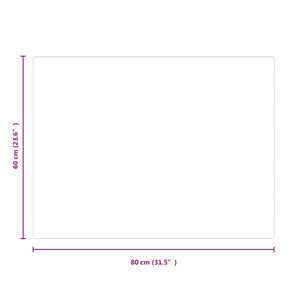Πλάκα Τζακιού Ορθογώνια 80x60 εκ. Γυάλινη - Pakobazaar