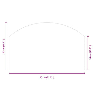 Πλάκα Τζακιού 80 x 50 εκ. Γυάλινη