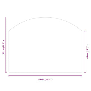 Πλάκα Τζακιού 80 x 60 εκ. Γυάλινη