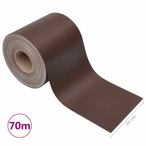 Περίφραξη Προστατευτική Καφέ 70 x 0,19 μ. από PVC - Pakobazaar