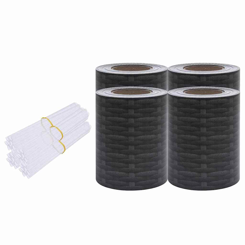 Λωρίδες Απορρήτου από PVC 140x0,19 μ. με Σχέδιο Ρατάν