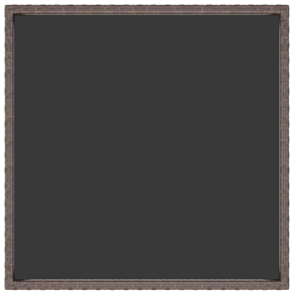 Τραπέζι Κήπου Καφέ 90x90x75 εκ. Συνθετικό Ρατάν