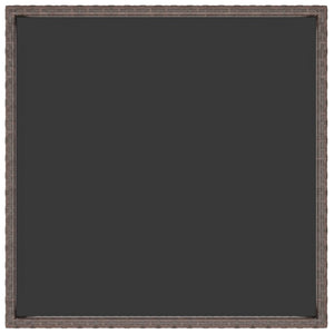 Τραπέζι Κήπου Καφέ 90x90x75 εκ. Συνθετικό Ρατάν