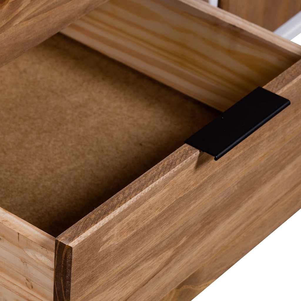 Πλαϊνό γραφείο New York 130,6 x 43 x 73,6 εκ Μασίφ ξύλο πεύκου