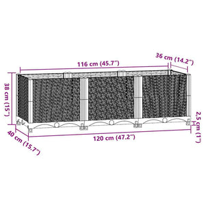 Ζαρντινιέρα 120 x 40 x 38 εκ. από Πολυπροπυλένιο - PAKOBAZAAR