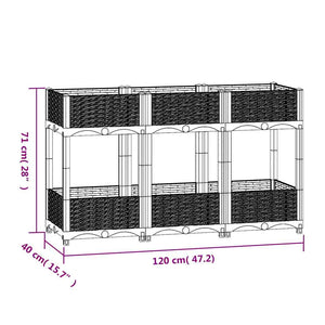 Ζαρντινιέρα 120 x 40 x 71 εκ. από Πολυπροπυλένιο - PAKOBAZAAR