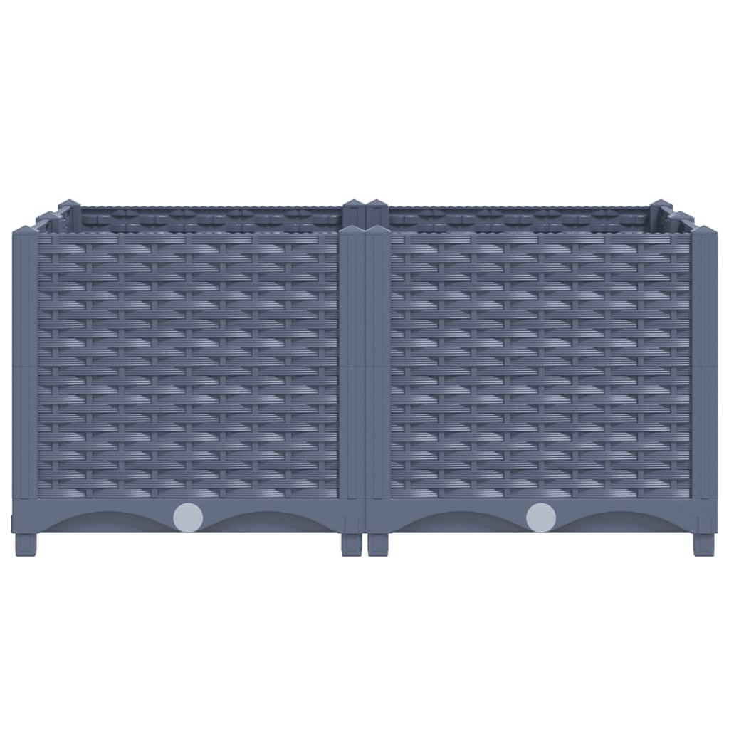 Ζαρντινιέρα 80 x 80 x 38 εκ. από Πολυπροπυλένιο - PAKOBAZAAR