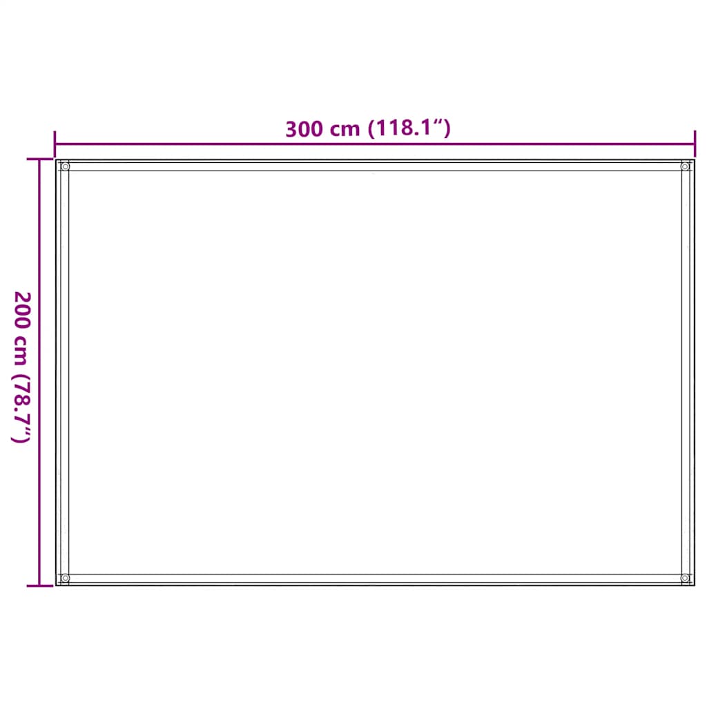 Χαλί Σκηνής Σκούρο Πράσινο 200 x 300 εκ. - Pakobazaar