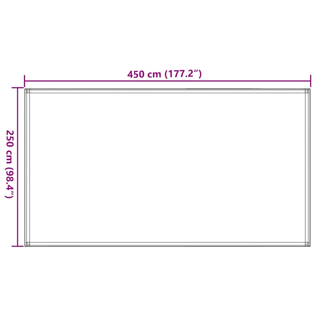 Χαλί Σκηνής Σκούρο Πράσινο 250 x 450 εκ.