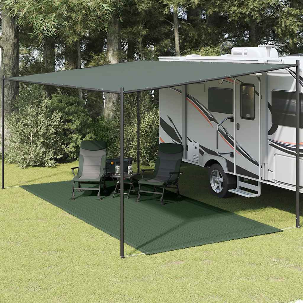 Χαλί Σκηνής Σκούρο Πράσινο 250 x 550 εκ. από HDPE - Pakobazaar