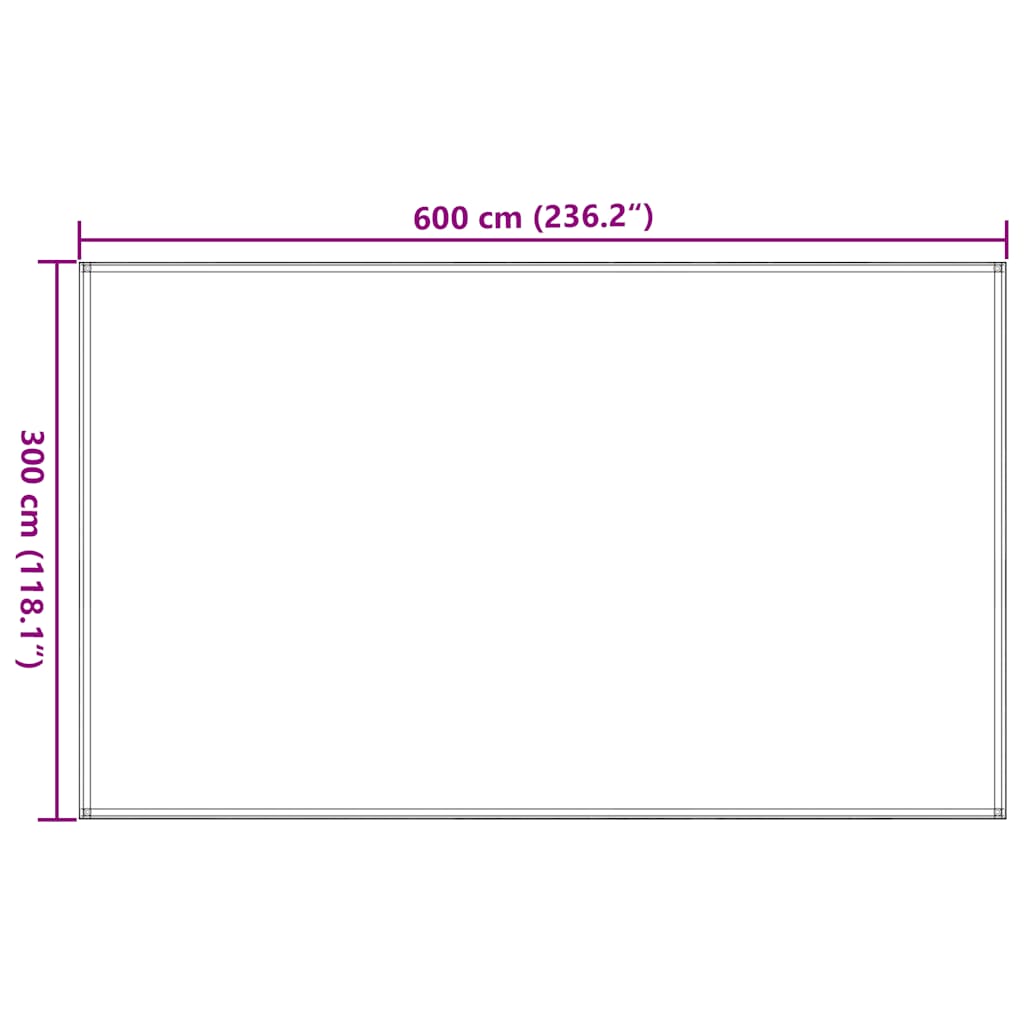 Χαλί Σκηνής Μπλε 300 x 600 εκ. από HDPE - Pakobazaar