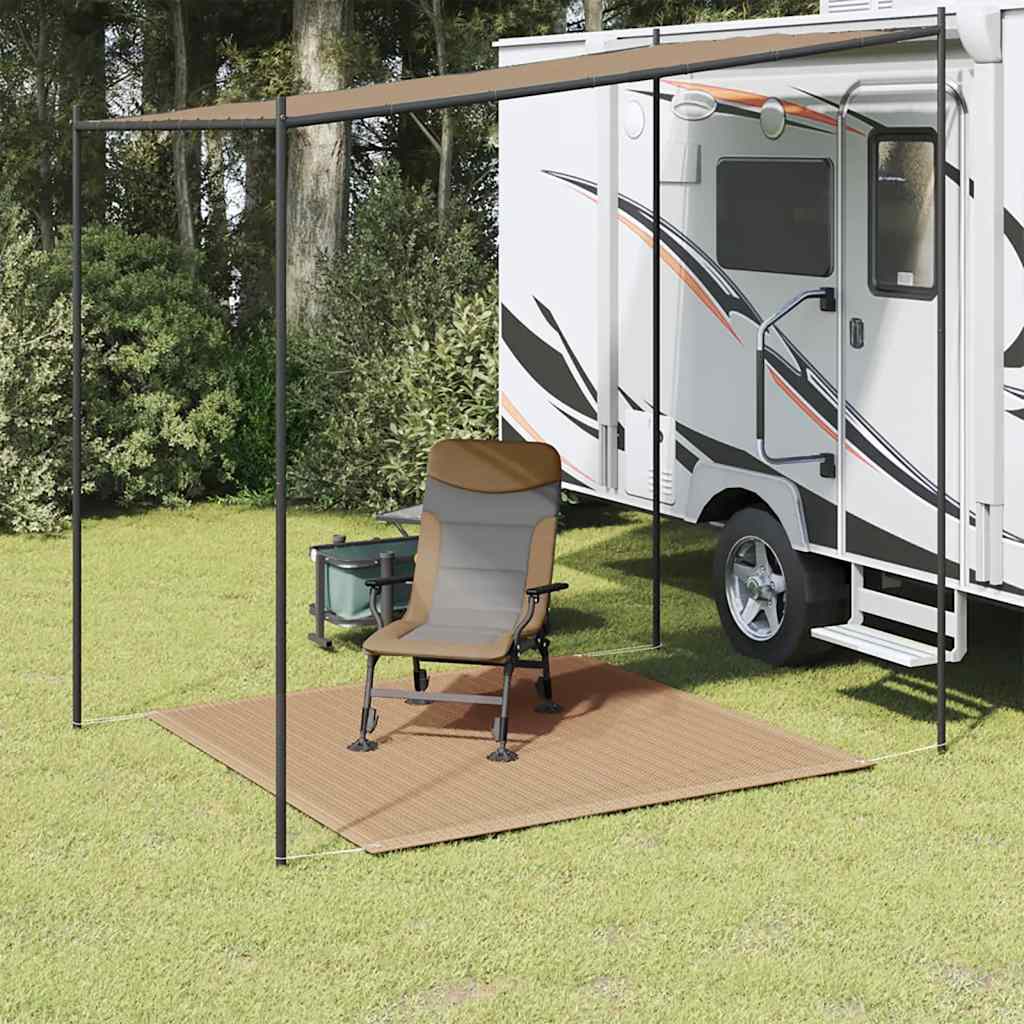 Χαλί Σκηνής Taupe 200 x 200 εκ. - Pakobazaar