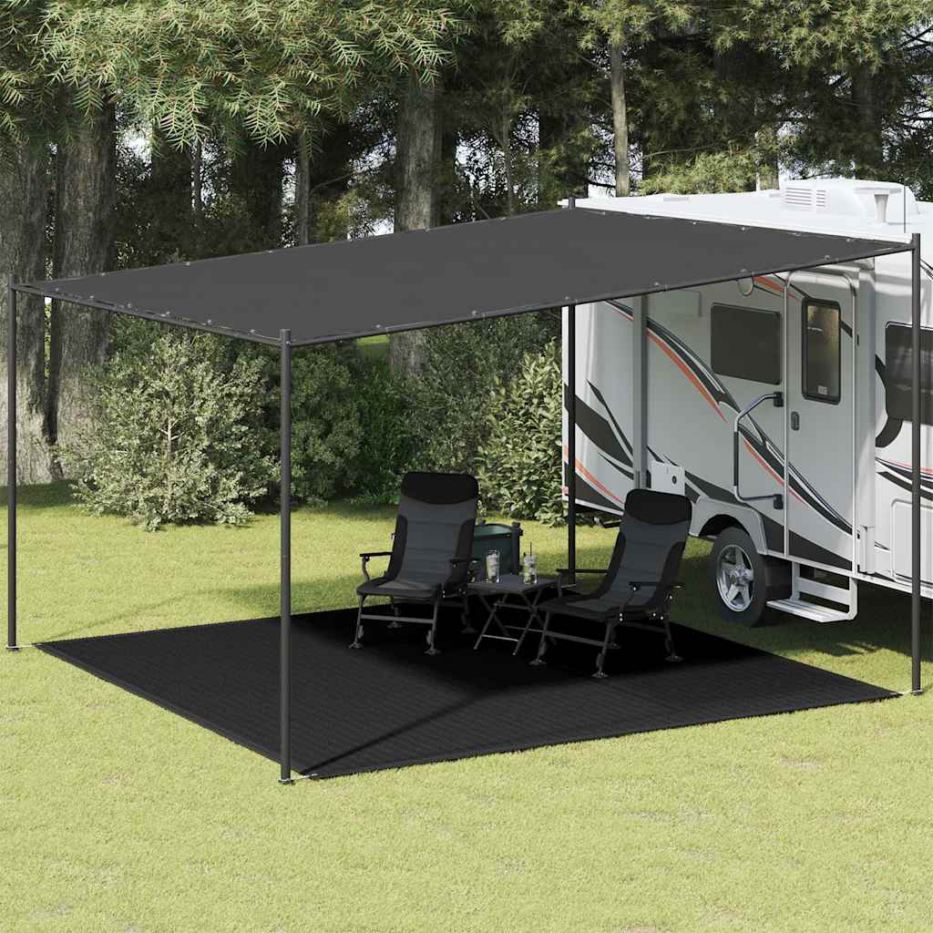 Χαλί Σκηνής Μαύρο 400 x 400 εκ. HDPE - PAKOBAZAAR
