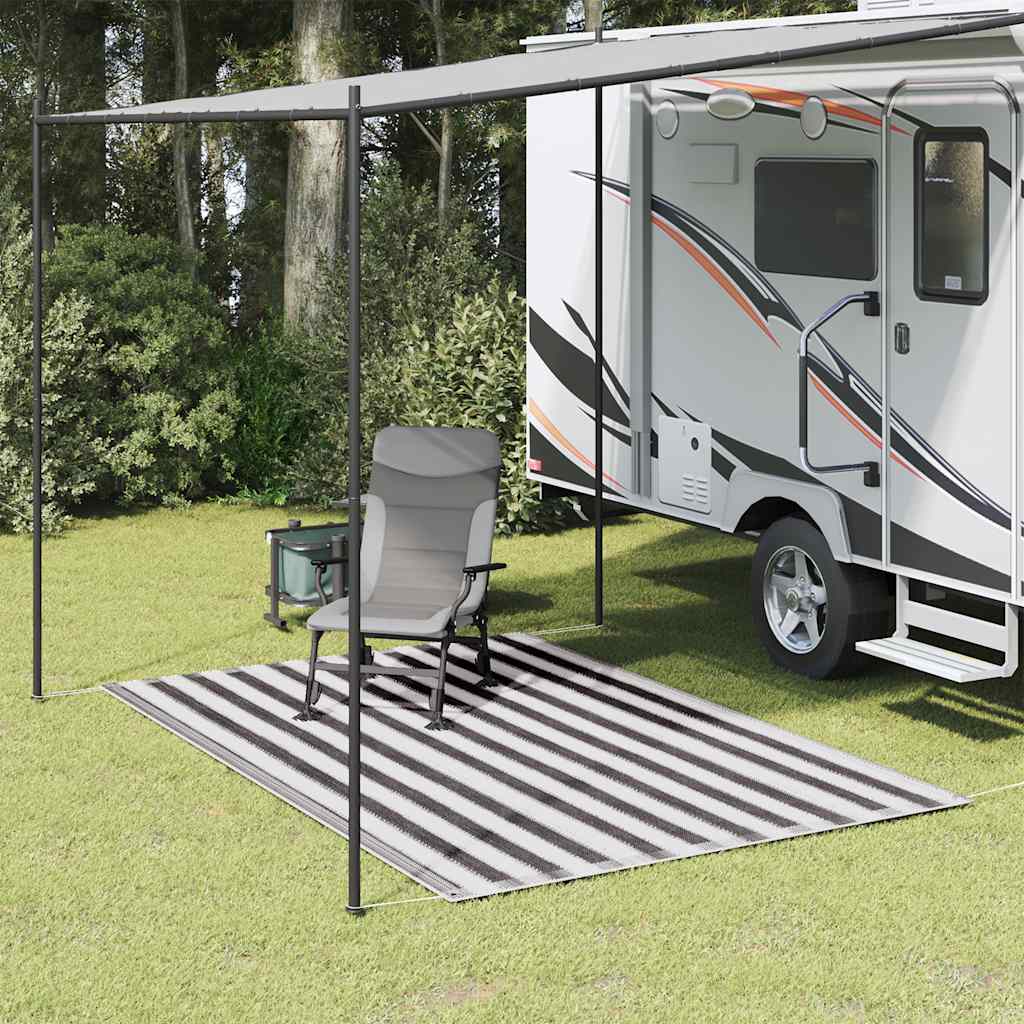 Χαλί Σκηνής Ανθρακί / Λευκό 250 x 300 εκ. - Pakobazaar