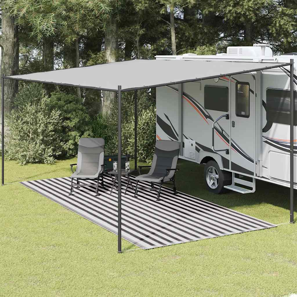 Χαλί Σκηνής Ανθρακί / Λευκό 250 x 550 εκ. - Pakobazaar