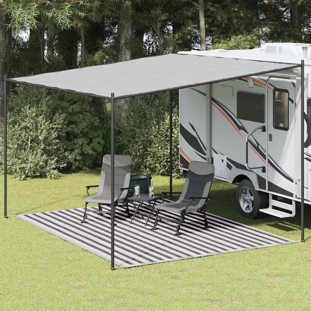 Χαλί Σκηνής Ανθρακί και Λευκό 300 x 400 εκ. - Pakobazaar