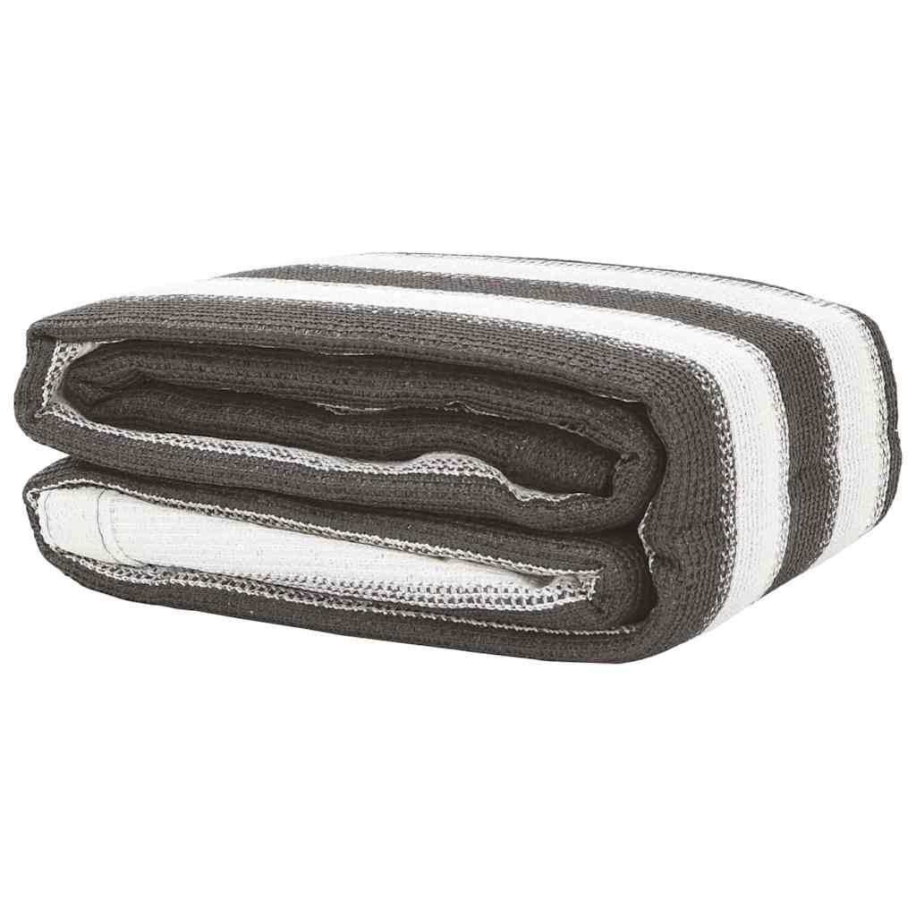 Χαλί Σκηνής Ανθρακί / Λευκό 400 x 400 εκ. από HDPE