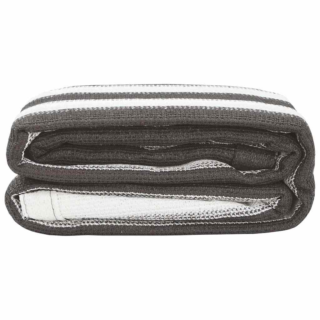 Χαλί Σκηνής Ανθρακί / Λευκό 400 x 400 εκ. από HDPE