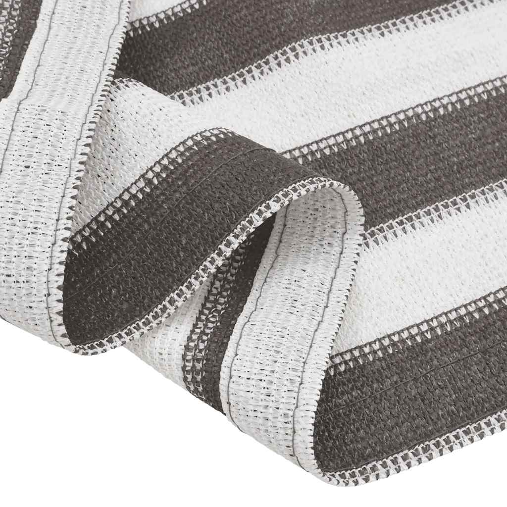 Χαλί Σκηνής Ανθρακί / Λευκό 400 x 400 εκ. από HDPE