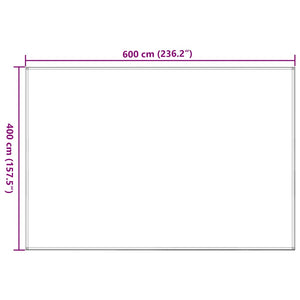 Χαλί Σκηνής Ανθρακί / Λευκό 400x600 εκ. από HDPE - Pakobazaar