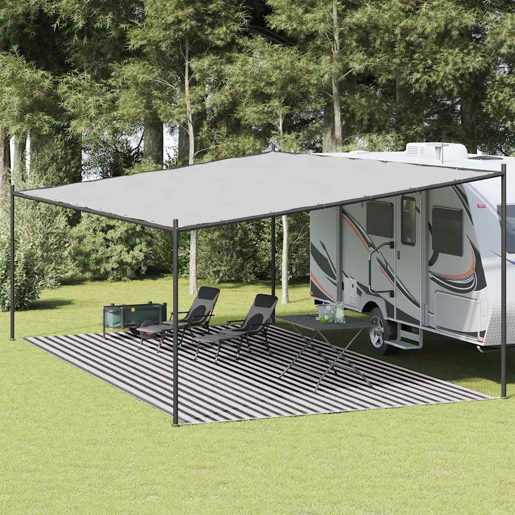 Χαλί Σκηνής Ανθρακί / Λευκό 400x700 εκ. από HDPE - Pakobazaar
