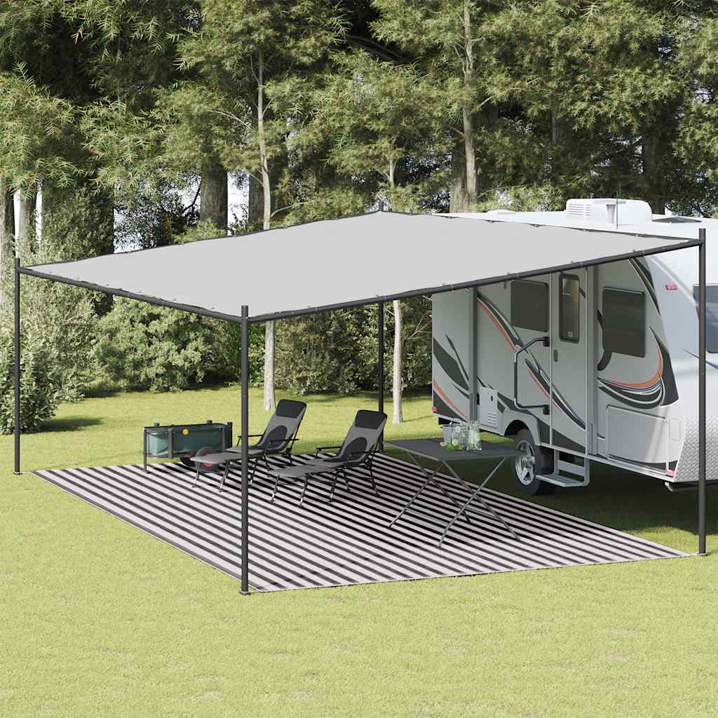Χαλί Σκηνής Ανθρακί / Λευκό 400x800 εκ. από HDPE - Pakobazaar