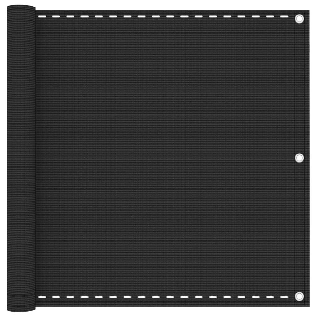 Διαχωριστικό Βεράντας Ανθρακί 90 x 500 εκ. από HDPE - Pakobazaar