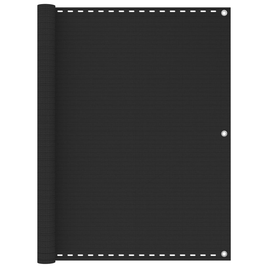 Διαχωριστικό Βεράντας Ανθρακί 120 x 500 εκ. από HDPE - PAKOBAZAAR