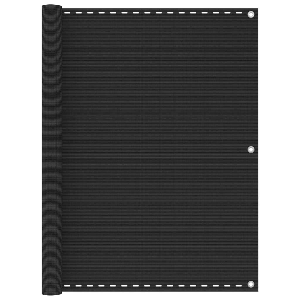 Διαχωριστικό Βεράντας Ανθρακί 120 x 600 εκ. από HDPE - PAKOBAZAAR