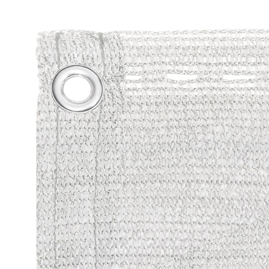 Διαχωριστικό Βεράντας Λευκό 120 x 400 εκ. από HDPE - PAKOBAZAAR